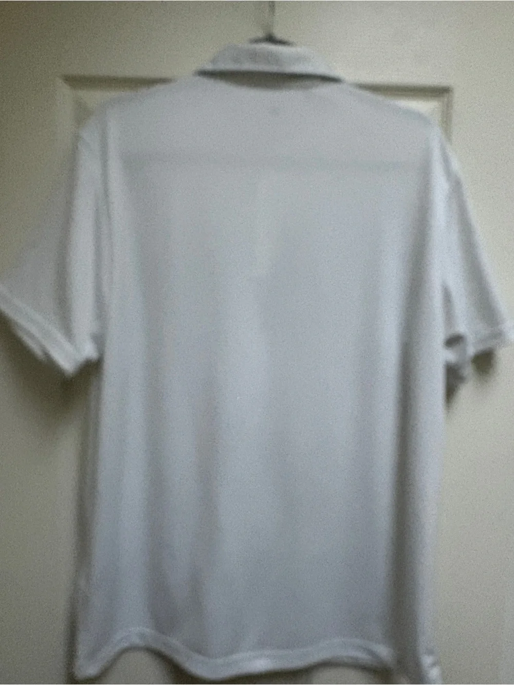adidas White Polo with Gray Floral Chest Panel